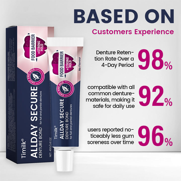 Timilk® AllDay Secure Denture Bond🔥