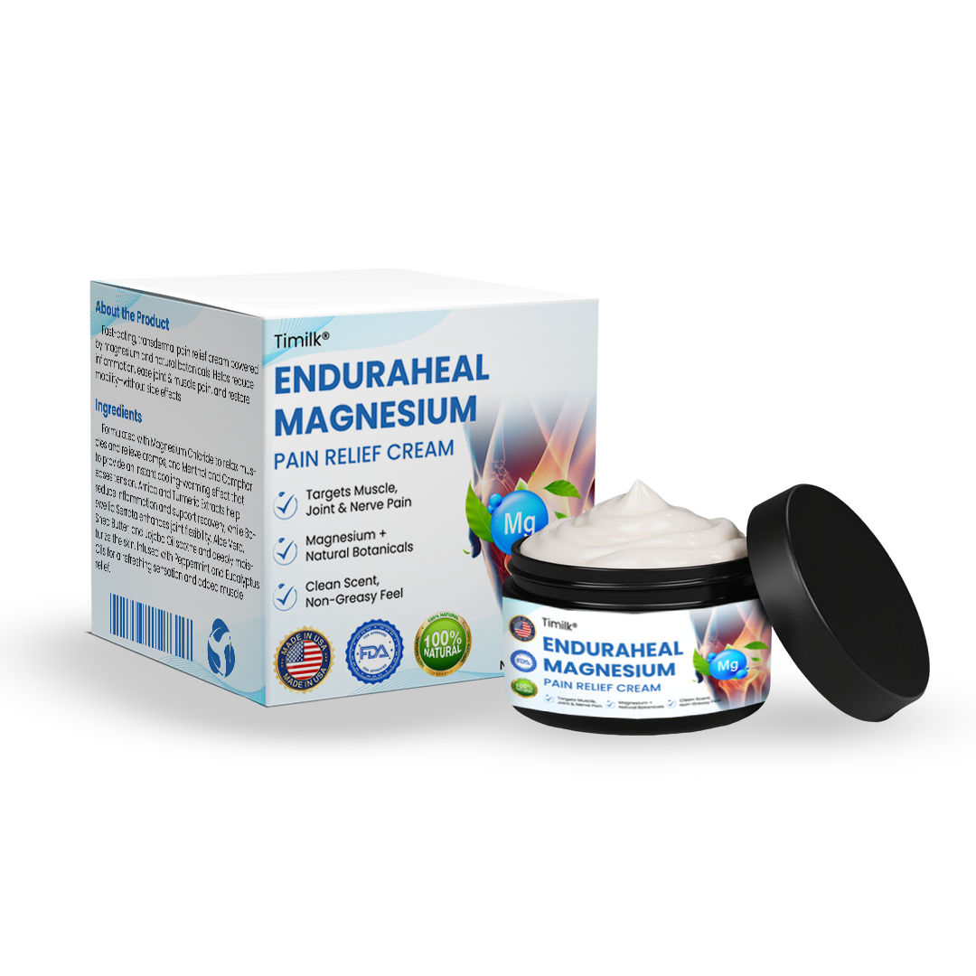 Timilk® EnduraHeal Magnesium Pain Relief Cream (Treats Arthritis, Neuropathy, Rheumatism, Sports Injuries & More)